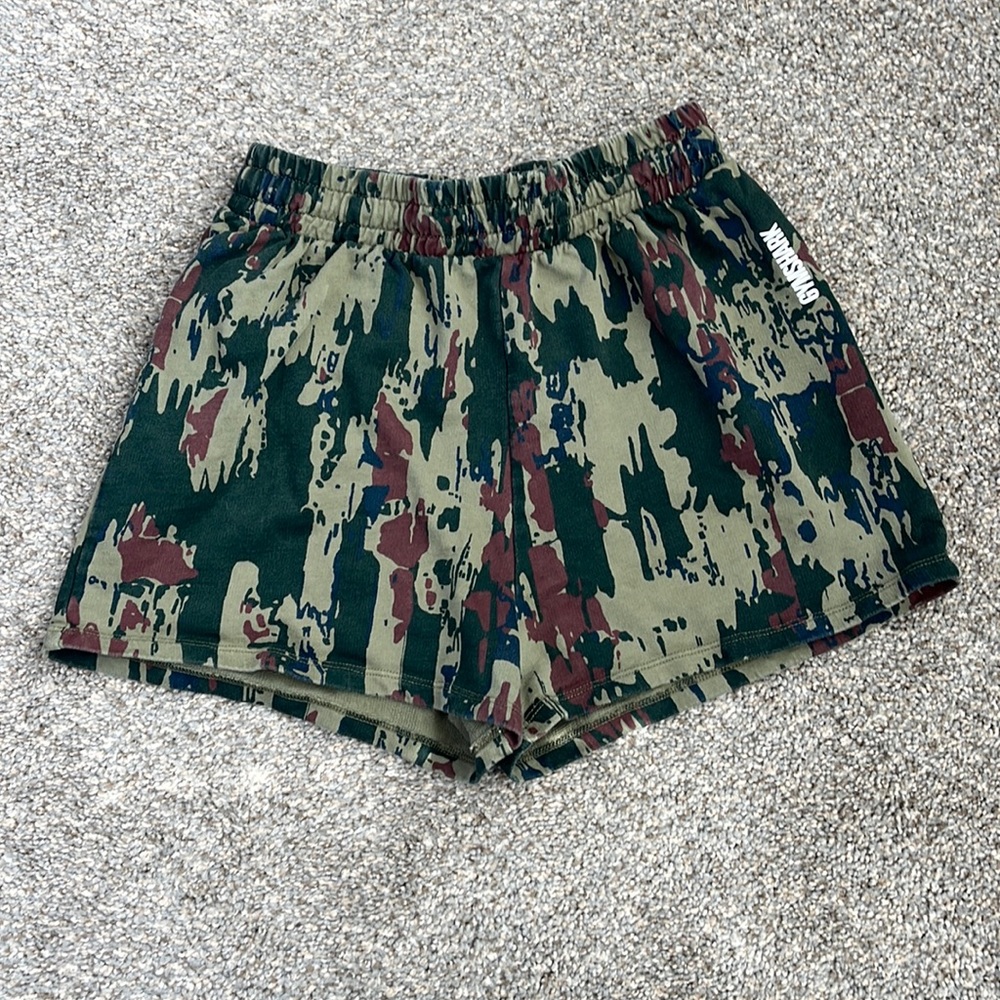 Gymshark Camo Woven Shorts, XS